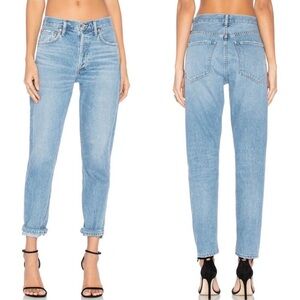 AGOLDE FEEL GOOD High Rise Classic Straight Slim Jeans- Light Wash - 26